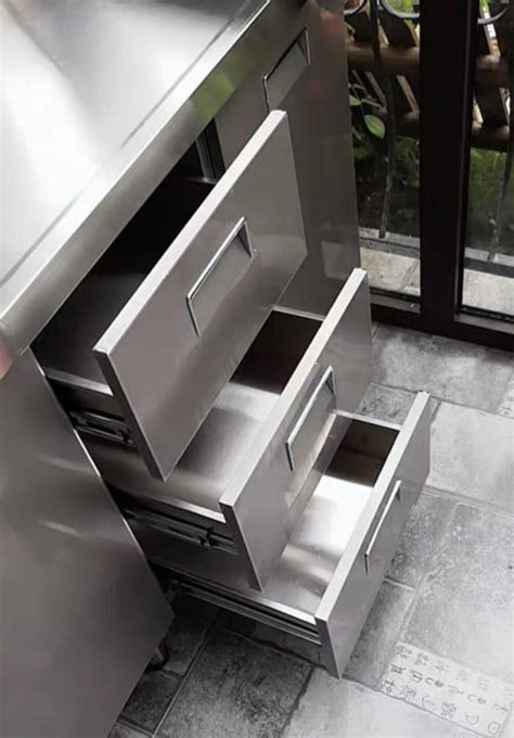 stainless steel kitchen cabinet drawers|stainless steel kitchen cabinets cost.